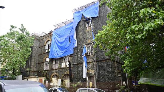 Mumbai, India - July 5, 2026:Railway Managers Office and DCP Port Zone Office Building at Ballard Estate in Mumbai, India, on Sunday, July 5, 2026. (Photo by Anshuman Poyrekar/Hindustan Times) (Anshuman Poyrekar/HT Photo)