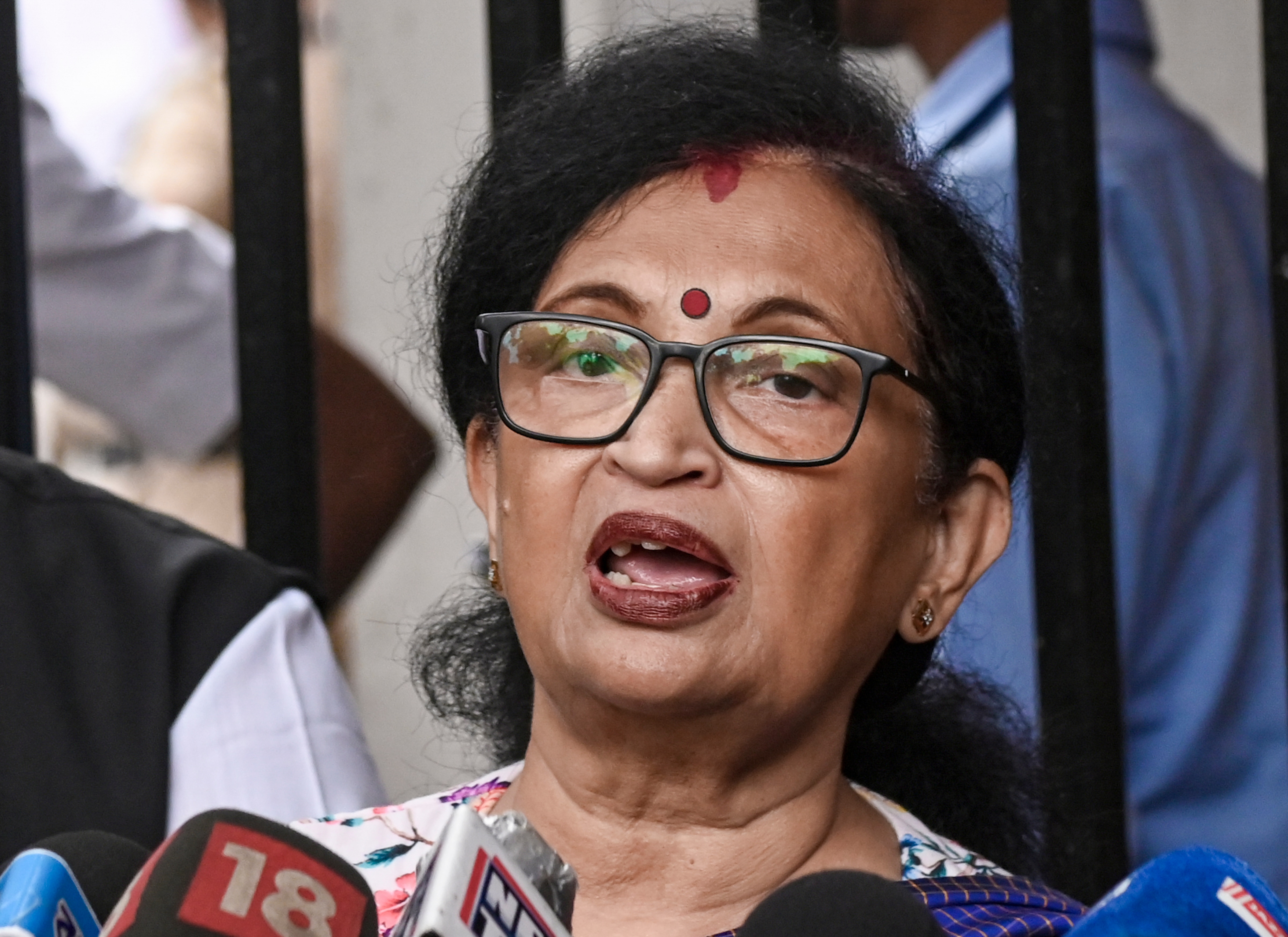 Trinamool Congress leader Chandrima Bhattacharya speaks to the media after resigning as the party's West Bengal president and from her other organisational posts, at the West Bengal Assembly (PTI) Trinamool Congress leader Chandrima Bhattacharya speaks to the media after resigning as the party's West Bengal president and from her other organisational posts, at the West Bengal Assembly (PTI)