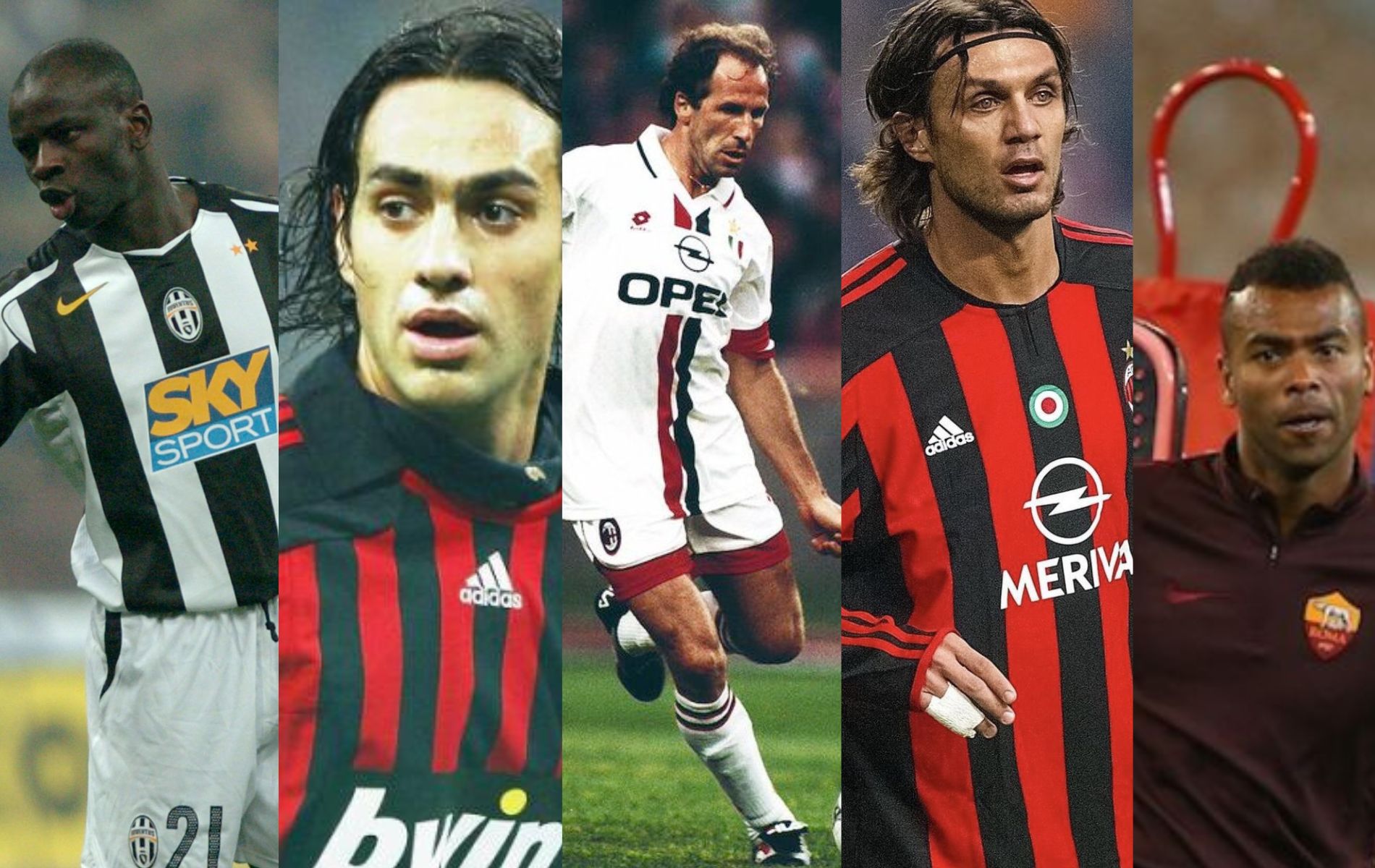 Thuram, Nesta, Baresi, Maldini, Cole. (X images) Thuram, Nesta, Baresi, Maldini, Cole. (X images)
