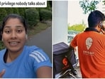 Namratha, an Indian woman in the US, highlights her running privilege in clean, accessible spaces. 