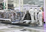 FILE PHOTO: The bottom module of a $400-million High NA EUV machine made by ASML is shown at the headquarters of Belgian chip research lab IMEC on March 18, 2026(REUTERS)