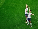 Harry Kane and Jude Bellingham after the second goal of England.