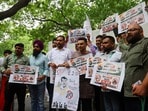 జంతర్ మంతర్ వద్ద ఈ20 పెట్రోల్ పాలసీపై నిరసనలు(REUTERS)