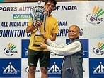 Lakshay Sharma wins team and men’s singles titles. (HT PHOTO)