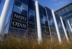 FILE PHOTO: Banners hang outside the NATO headquarters, ahead of the NATO foreign ministers meeting, in Brussels, Belgium November 28, 2023.(REUTERS)