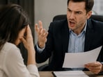 The candidate claimed the interview ended with accusations and emails.