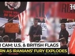 Mourners gathered in Tehran for the funeral procession of Ali Khamenei, where U.S. and British flags were burned and anti-U.S. banners were displayed, according to Reuters. 