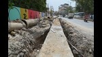 More than 70% of students walk to the school, according to a mobility assessment. Authorities plan similar upgrades outside 10 schools. (Parveen Kumar/HT)