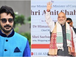 প্রসেনজিৎ চট্টোপাধ্য়ায়ের বাড়িতে দেশের স্বরাষ্ট্রমন্ত্রী অমিত শাহ। 