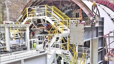 En büyük tünel açma makinesi 6 km uzunluğundaki yüksek hızlı demiryolu hattında çalışmaya başlıyor