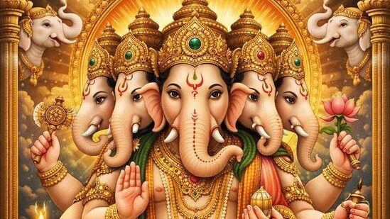 Panchamukhi Vinayaka: పంచముఖి వినాయకుడి మహిమ.. ఐదు ముఖాల వెనుక ఉన్న ఆధ్యాత్మిక రహస్యాలు! (pinterest)