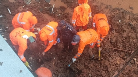 Mumbai news LIVE: One of the three people feared trapped after a landslide hit a house in Patan village of Pune district's Maval tehsil was found dead on Monday, while search and rescue operations continued for the remaining two. Mumbai news LIVE: One of the three people feared trapped after a landslide hit a house in Patan village of Pune district's Maval tehsil was found dead on Monday, while search and rescue operations continued for the remaining two.