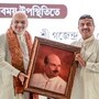 শ্যামাপ্রসাদ মুখোপাধ্যায়ের ১২৫ তম জন্মবার্ষিকীতে অমিত শাহ এবং শুভেন্দু অধিকারী। (ছবি সৌজন্যে পিটিআই)
