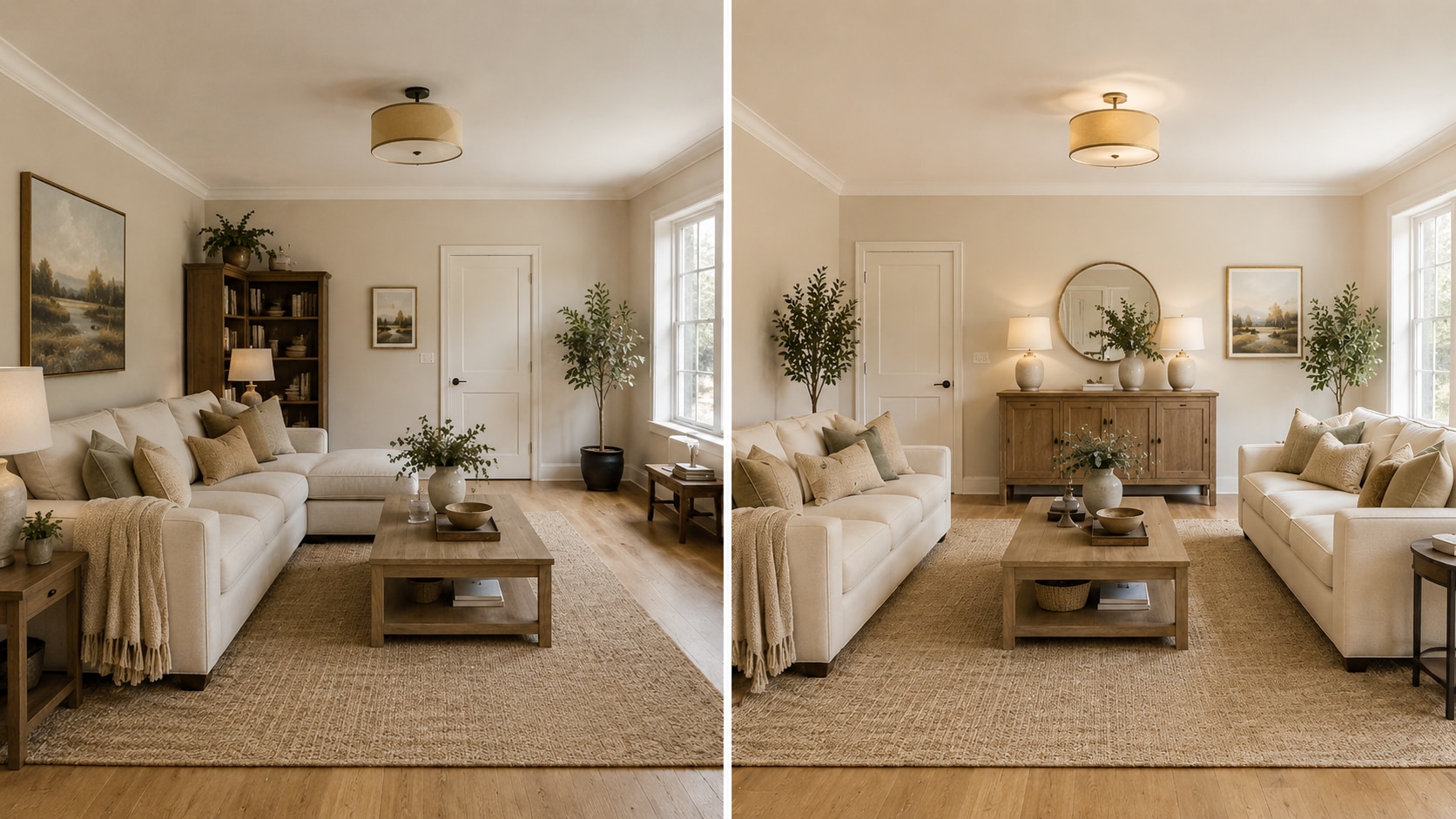 Focus on the placement of the furniture as well. Even it out, instead of cluttering everything in one place. (Picture credit: AI generated) Focus on the placement of the furniture as well. Even it out, instead of cluttering everything in one place. (Picture credit: AI generated)