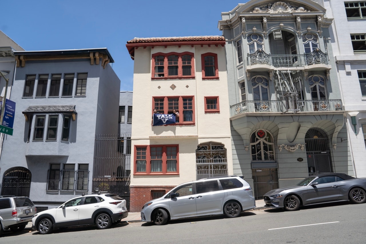 The Yale Hacker House is in the Nob Hill neighborhood of San Francisco.