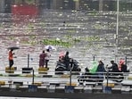 Explaining the prevailing weather conditions, SD Sanap, senior meteorologist at IMD Pune, said the active monsoon phase is likely to continue for another day before gradually weakening. (MAHENDRA KOLHE/HT)