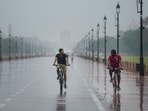 Gram it: After recording the hottest July day in two years on Monday, Delhi witnessed pleasant rains on Tuesday. Enjoying the weather to its fullest were some residents who took to cycling amid rainfall at Kartavya Path. Those of you planning to step out today can expect cloudy sky and light rain, as per India Met Department (IMD).  