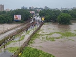 Pimpri Chinchwad Municipal Corporation (PCMC) has evacuated 1,880 residents from flood-prone areas after continuous rainfall caused river levels to rise across the city. (HT)