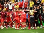 Switzerland held their nerve to beat Colombia 4-3 in a tense penalty shootout after neither side could break the deadlock in 120 minutes.(IMAGN IMAGES via Reuters)