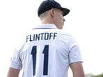 Rocky Flintoff is after emulating his father.(The Barmy Army on X)