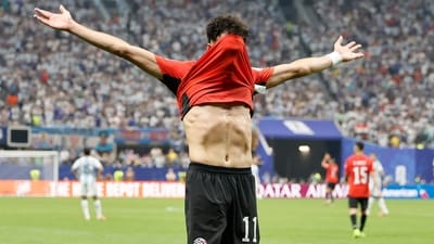 Egypt's Mostafa Zico's scored the second goal for Egypt minutes after his first was denied by the VAR which came under the scanner. (AP Photo) Egypt's Mostafa Zico's scored the second goal for Egypt minutes after his first was denied by the VAR which came under the scanner. (AP Photo)