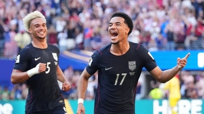 Malik Tillman gave USA hope with a goal from a freekick in the 31st minute. The score at this stage was 1-1. (AP Photo/Ted S. Warren) Malik Tillman gave USA hope with a goal from a freekick in the 31st minute. The score at this stage was 1-1. (AP Photo/Ted S. Warren)