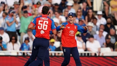 Josh Tongue removed Abhishek Sharma and Ishan Kishan early on. (Action Images via Reuters)