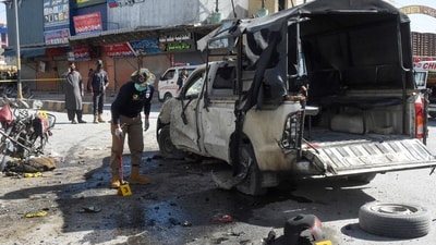 Some police personnel were also injured in the attack, though officials did not disclose the exact number. (AFP) Some police personnel were also injured in the attack, though officials did not disclose the exact number. (AFP)