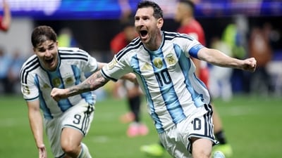 Lionel Messi missed a penalty in first half, but produced an assist and a goal in the second half to inspire Argentina to stage an incredible comeback. (IMAGN IMAGES via Reuters)