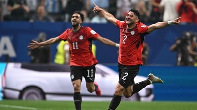 Earlier, Yasser Ibrahim stunned Argentina with an early goal as he connected the header to hit the back of the net which pushed the defending champions on the backfoot. (AFP) Earlier, Yasser Ibrahim stunned Argentina with an early goal as he connected the header to hit the back of the net which pushed the defending champions on the backfoot. (AFP)