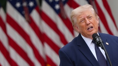 US President Donald Trump issued a warning to “finish the job” in Iran. (AP)