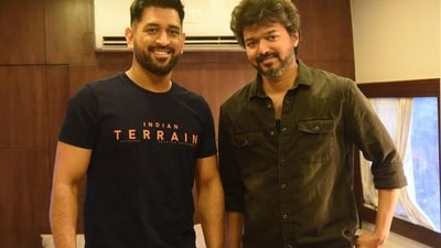 MS Dhoni received a special birthday wish from Tamil Nadu chief minister and actor Vijay.
