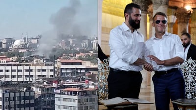 Syria blast: As per initial reports, a number of explosive devices were set off near the hotel housing French President Emmanuel Macron. (X/AFP) Syria blast: As per initial reports, a number of explosive devices were set off near the hotel housing French President Emmanuel Macron. (X/AFP)