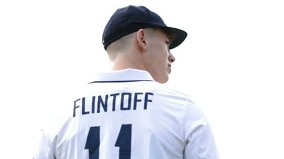 Rocky Flintoff is after emulating his father. (The Barmy Army on X) Rocky Flintoff is after emulating his father. (The Barmy Army on X)