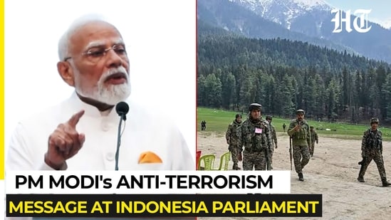 PM Modi's Pahalgam terror attack message at Indonesia Parliament