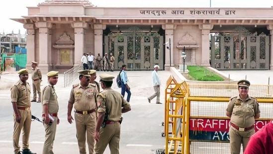 The meeting room in the Ram Janmabhoomi complex was tense as it began around 3:15 pm on Monday. (ani)