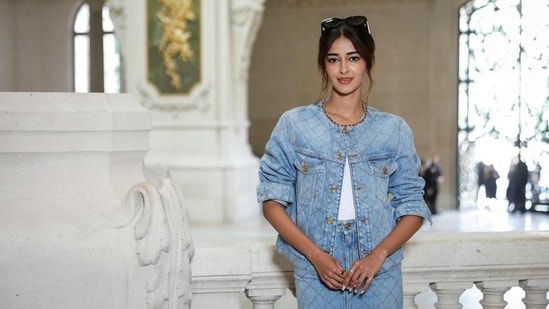 Ananya Panday at Chanel show in Paris (Photo: GEOFFROY VAN DER HASSELT/AFP)
