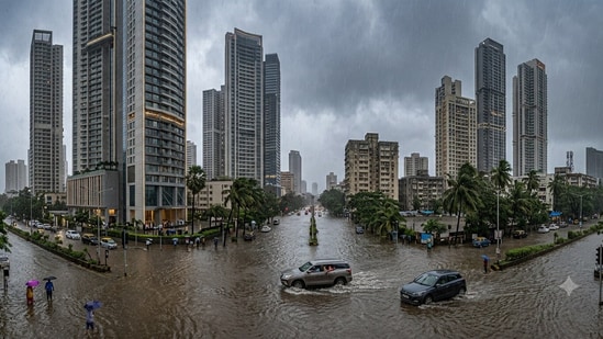 IMD has issued a red alert for Mumbai. (Representational image/Gemini AI)
