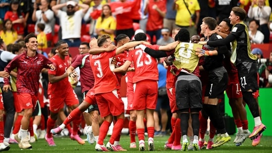Switzerland held their nerve to beat Colombia 4-3 in a tense penalty shootout after neither side could break the deadlock in 120 minutes.(IMAGN IMAGES via Reuters)