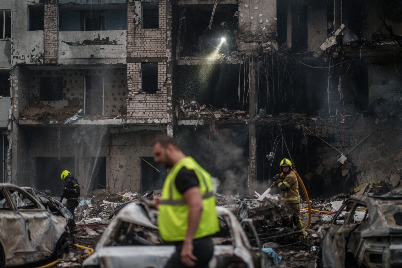 Russia launched a large-scale attack on Kyiv this week.