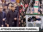 On cam: Eldest son Mostafa walks beside Khamenei's coffin in Karbala as Mojtaba remains MIA