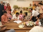 Aamir Khan and Gauri Spratt married in Mumbai in the presence of their loved ones. (Pic credit: Spice Social)