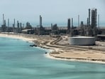 Saudi Aramco's Ras Tanura oil refinery and oil terminal in Saudi Arabia.