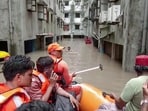 Surat received 358 mm rain in 24 hours as floods disrupted transport, shut schools and prompted large-scale evacuations across Gujarat. (ANI Video Grab)