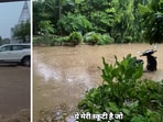 Heavy rainfall led to waterlogging in several parts of Gurgaon on Tuesday, July 7. Heavy rainfall led to waterlogging in several parts of Gurgaon on Tuesday, July 7.