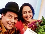 Hema Malini with late husband, actor Dharmendra.