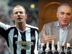 Alan Shearer and Garry Kasparov
