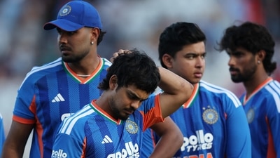 The Indian team after losing the 3rd T20I to England. (Action Images via Reuters)