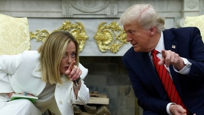 After Trump's photo-op claim, Meloni rejected the allegations. (REUTERS)