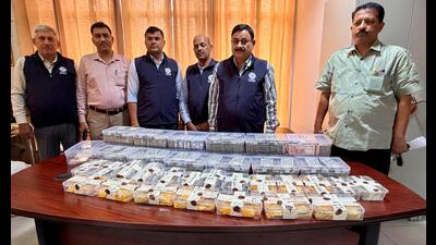 Vigilance team along with recovered items. (Sourced) Vigilance team along with recovered items. (Sourced)